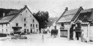 La place Julien-Bertrand, Autrans 1900 1900