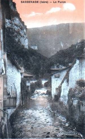 Le Furon ainsi que l'aqueduc, Sassenage 1930