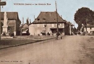 Veyrins, La Grande Rue 1910