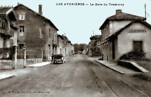 Les Avenières, la Gare du Tramway 1920