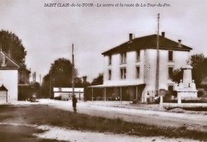 Saint Clair de la Tour, le centre 1910