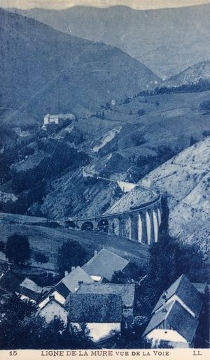 Viaduc de Loulla, ligne de la Mure 1900