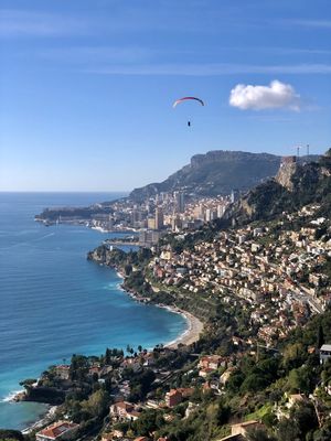 Vue sur Monaco avec parapente 2021