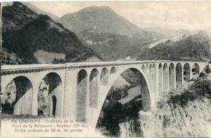 Viadu ferroviairec de la Roizonne 1928