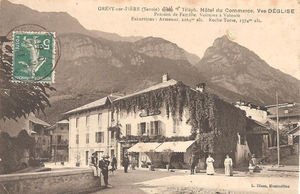 GRESY SUR ISERE, Hôtel du Commerce 1900