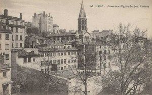 Caserne et Eglise du Bon Pasteur, Lyon 1910