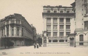 Salle Rameau et l'Ecole de la Martinière, Lyon 1910