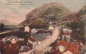 L'Esplanade et la Route de Lyon, le Casque de Néron, Grenoble 1900