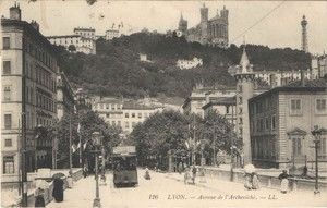 Ancienne Avenue de l'Archevêché, Lyon 1905
