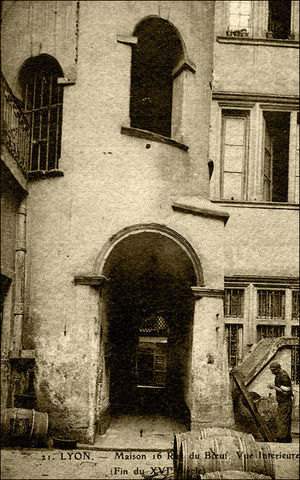 Maison, 16 rue du Boeuf, Lyon 1900