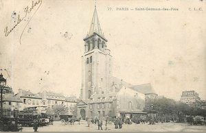 Place et Église Saint Germain des Près 1905