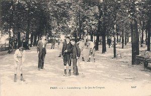 Jardin du Luxembourg, le jeu de Croquet 1900
