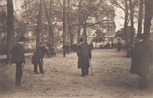 Jardin du Luxembourg, Joueurs de Cricket 1900