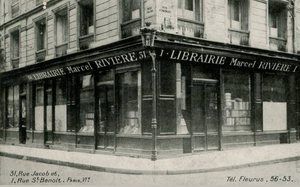 Angle rue Jacob / rue St Benoît 1920