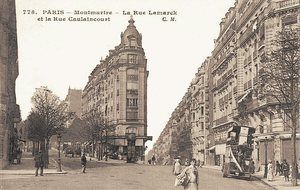 Rue Lamarck et rue Caulaincourt 1900
