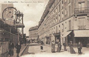 rue Lamarck  (coin Muller) 1900