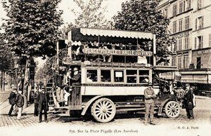 Autobus Place Pigalle 1900