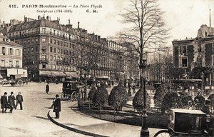 La Place Pigalle, Montmartre 1900