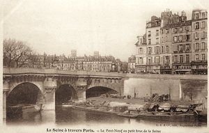 Le Pont Neuf au petit bras de la Seine 1900