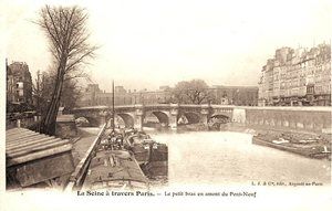 Le Pont Neuf au petit bras de la Seine 1900