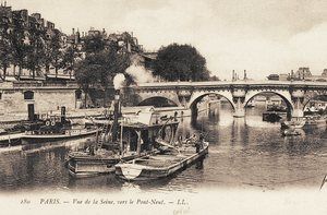 Vue de la Seine, vers le Pont Neuf 1900
