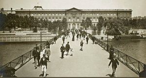 Sur le Pont des Arts, fin 19e siècle 1888