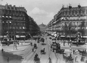 vue de l'avenue de l'Opéra 1890
