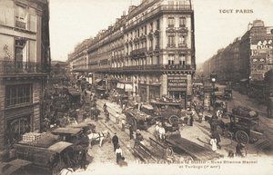 les Halles le matin, rues Étienne Marcel et Turbigo 1900