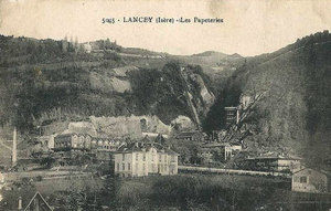La maison Bergés et les Papéteries, Lancey 1900