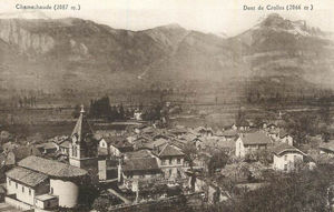 Le Versoud, le Village et la chaine de Chartreuse 1910