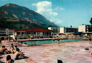 La piscine des Aiguinards à Meylan 1975