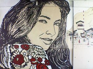 Street Art : visage féminin 2020