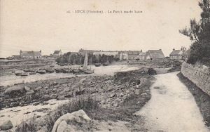 SIECK, le Port à marée basse 1905