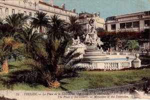 Fontaine Place de la Liberté, Toulon 1920