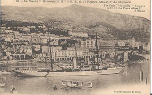 Le Yacht "Hirondelle II" à Monaco 1900