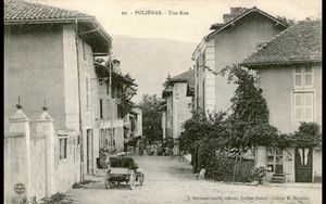 Poliénas, une rue, début XXe siècle 1900