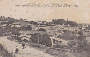 AGNIN (Isère), vue du village 1900