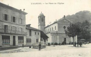 L'Albenc, la Place de l'Eglise 1900