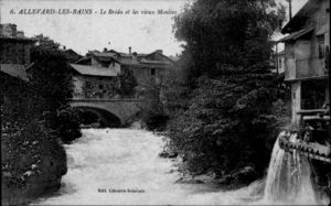 Allevard, le Bréda et les vieux Moulins 1910