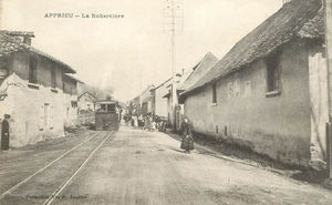 Apprieu, train à la Robertière 1914