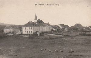 Arandon, entrée du Village 1910