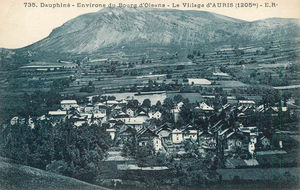 Le village d'Auris, environs du Bourg d'Oisans 1920