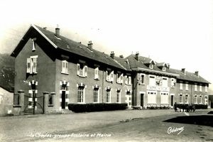 Le Cheylas, Groupe scolaire et Mairie 1950