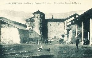 LE CHEYLAS, LA TOUR, Ferme du XVe siècle, Propriété du Marquis de Marcieu 1900