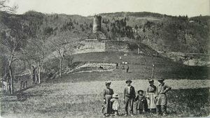 Saint Pierre d´Allevard, la Tour d'Acquin 1900