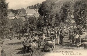 Environs d'Allevard : Foire de la Ferrière 1900