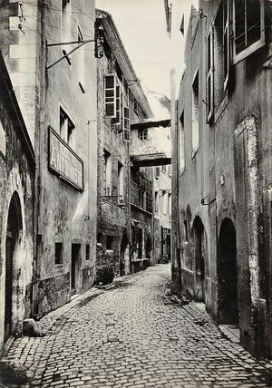 Chambéry, Rue Basse du Château 1910