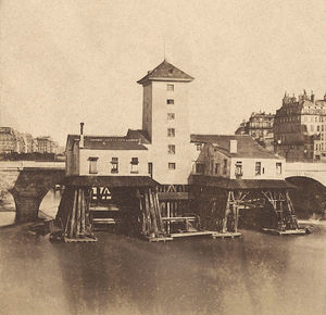 La Pompe du Pont Notre-Dame (en 1858) 1880