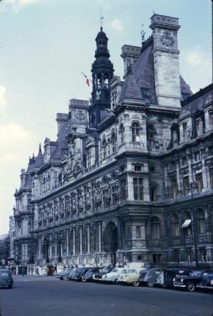 Parking devant l'Hôtel de Ville, 1960 1960