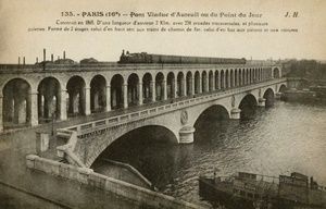 L'ancien Pont Viaduc d'Auteuil (chemin de fer) 1899